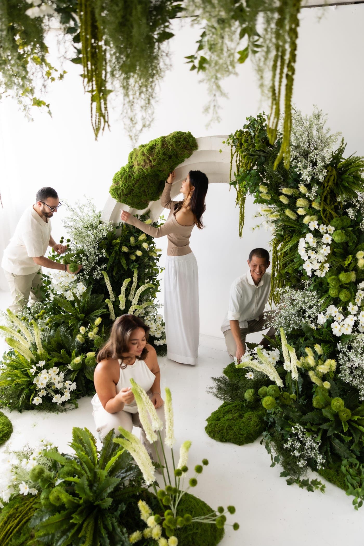 The Silk Flora team at work in the studio